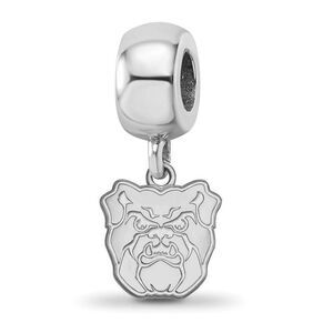 Sterling Silver Rhodium Plated Butler University XS Dangle Bead Charm